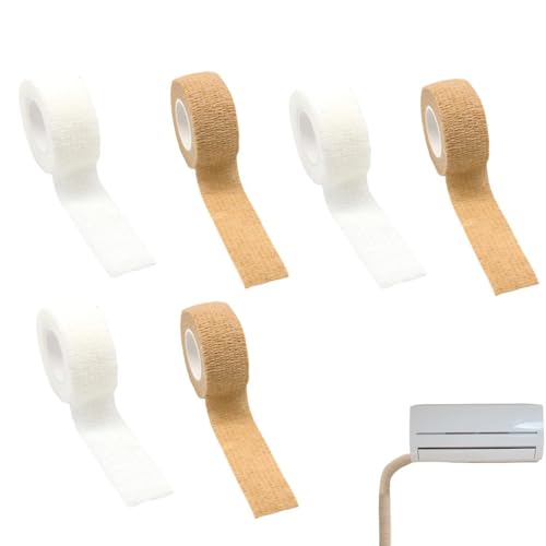 6 Pack Mini Split Air Conditioner Pipe Covers - Non-Adhesive Wrap
