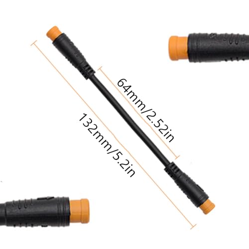 3 Pin E-Bike Throttle Connectors Electric Bicycle 3 Pin Sensor Thumb Throttle Cable Compatible with Motor Waterproof Connectors Female-Female/Male-Male/Female-Male Cables