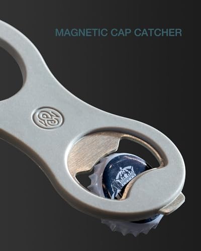2-in-1 Magnetic Beer Bottle Opener with Cap Catcher - Soft Touch
