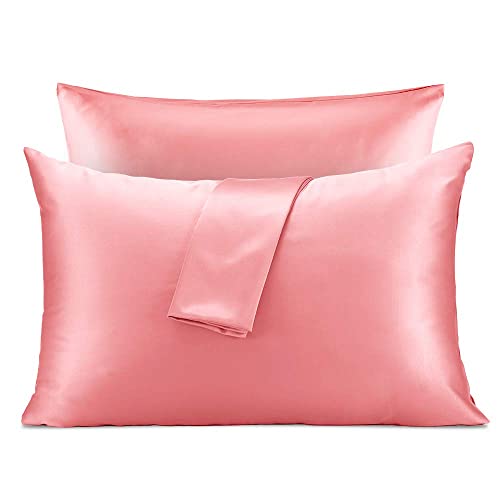 Sleep Zone Satin Pillowcase Set of 2 - Ultra Soft & Cooling 20x40 Inches