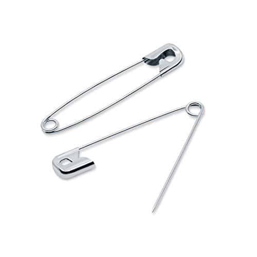 Dritz Size 3 Safety Pins (2-Inch) - Rust Resistant Nickel-Plated, 150-Count