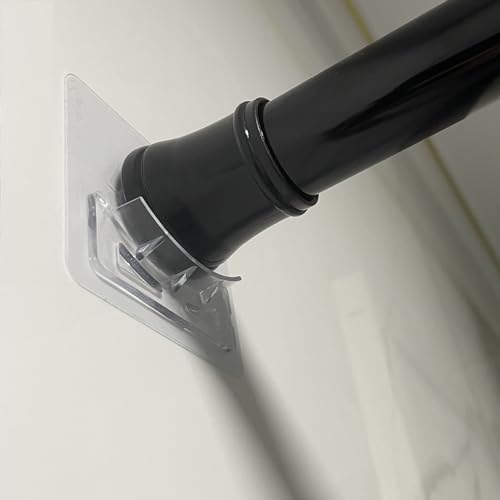 Venupple Spring Tension Rod Holder for Shower Curtain Rods - Variation 2, 2.15 in Wide
