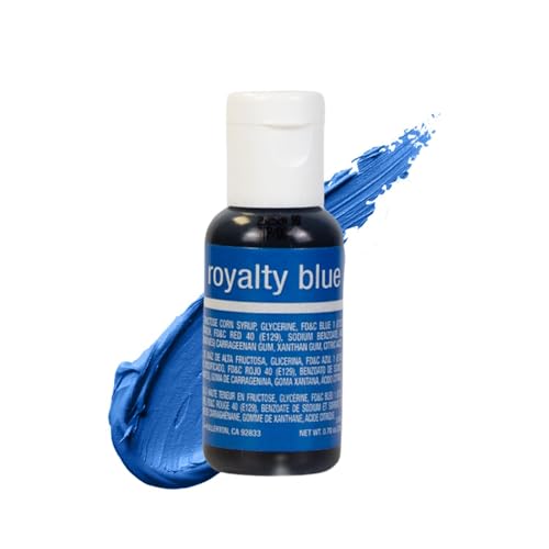 Chefmaster Liqua-Gel® Royalty Blue Food Coloring - Professional-Grade Dye for Icing & Fondant | 0.70 oz