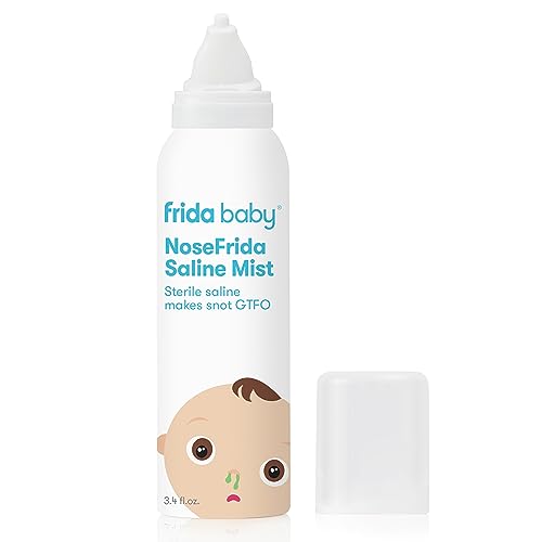 Frida Baby NoseFrida Saline Mist Spray 3.4 fl oz - Drug-Free Nasal Relief