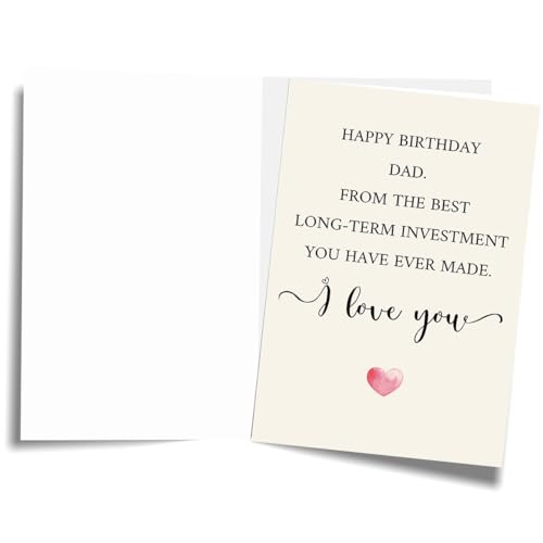 Funny Birthday Card for Dad - Witty Greeting Card from Son or Daughter
