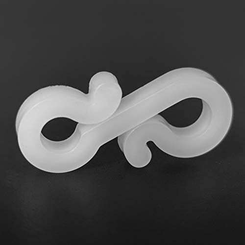 30Pcs Gutter Hooks for Outdoor Lights - White, Christmas Light Clips