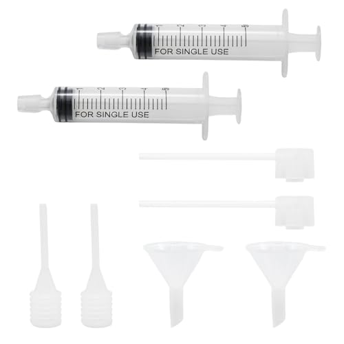 8-Piece Perfume Refill Kit with Funnel, Pump and Dropper - Clear