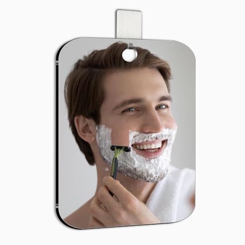 Fogless Shower Mirror for Shaving, 8x6 Inch Wall Mounted - VXKZF