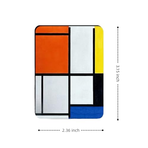 Art Magnets Set - 16 Decorative Fridge Magnets for Home & Office