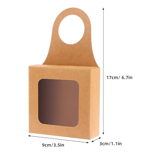 12-Pack Wine Bottle Gift Boxes with Window and Hanging Hook