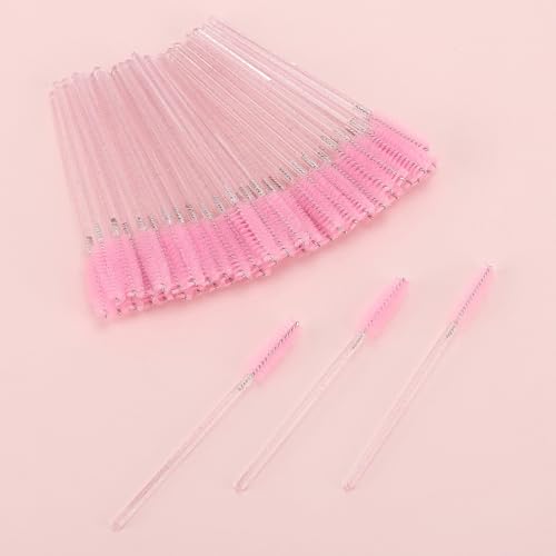 Tbestmax 100 Pcs Disposable Mascara Wands & Eyelash Spoolie Brushes