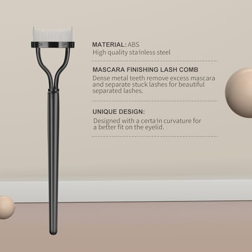 SWEET VIEW Eyelash Comb and Mascara Clump Remover Tool with Metal Teeth