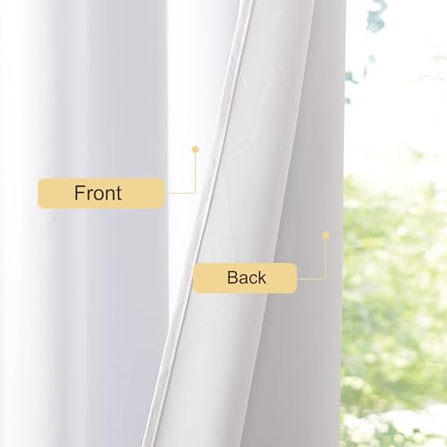 NICETOWN 100% Blackout Curtains, 42x48 Inch Thermal Insulated Drapes, Set of 2