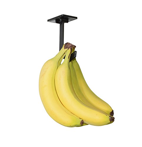 Minimalist Home Foldable Banana Hanger - Under Cabinet Hook (Black)