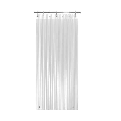 GBYcLyw Clear Short Shower Curtain Liner 36"W x 60"L Pack of 1 - Waterproof & Recyclable