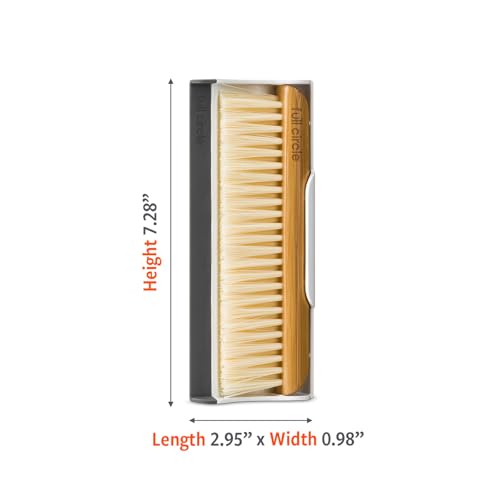 Full Circle Counter Cleaner & Squeegee - Compact Kitchen Brush for Crumbs & Spills