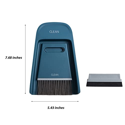 Gray Mini Hand Broom and Dustpan Set - 3 in 1 Cleaning Tool