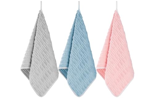 Microfiber Bathroom Towel Set - 3 Pack, Soft & Extra-Absorbent