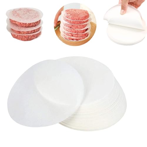 100 Pcs Unbleached Wax Paper Sheets for Baking & Cooking