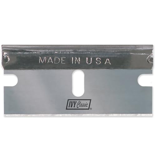 IVY Classic Single-Edge Razor Blades, High-Carbon Steel, 10 Pack