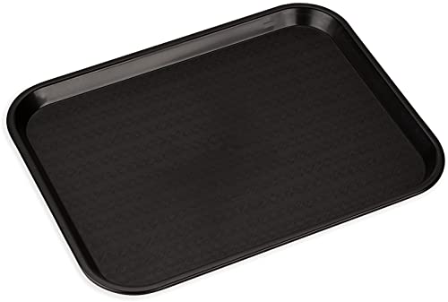 Carlisle FoodService 17.9 x 14 x 1 inch Black Polypropylene Cafeteria Tray Pack of 1