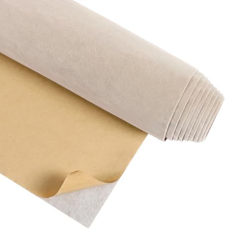 Beige White Velvet Wallpaper Peel and Stick 12" x 80" Roll