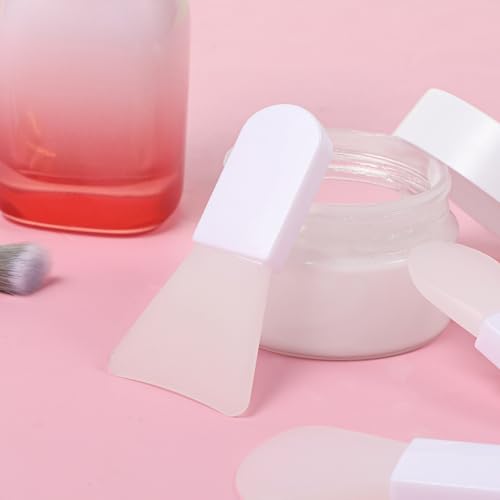 Xelsluthe 3 Pcs Silicone Face Mask Applicator Mini Spatula Brush Set
