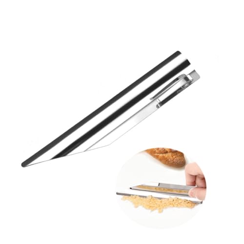 Stainless Steel Table Crumb Sweeper with Pocket Clip for Quick Cleanup