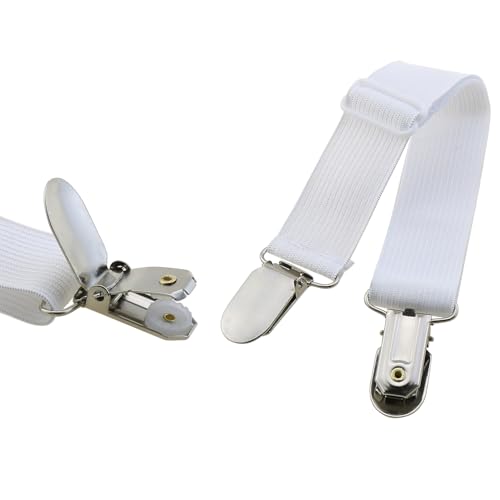 ZZHXSM 10-Piece Adjustable Elastic Sheet Straps and Bed Sheet Fasteners