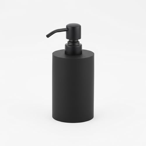 Fonveth Black 13.5oz Soap Dispenser with Stainless Steel Pump - Countertop Bathroom & Kitchen