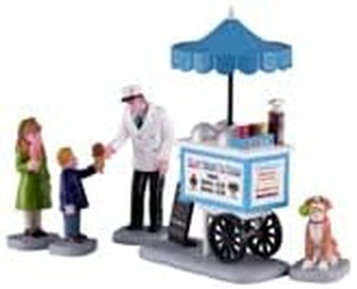 Lemax Happy Scoops Ice Cream Cart - Charming Decor for Your Holiday Village Display