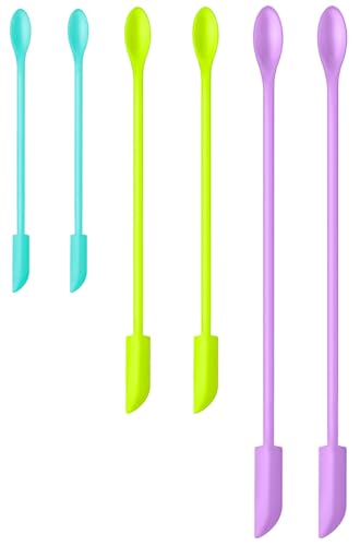 Barsone 6-Piece Silicone Mini Jar Spatula Set - Color #4