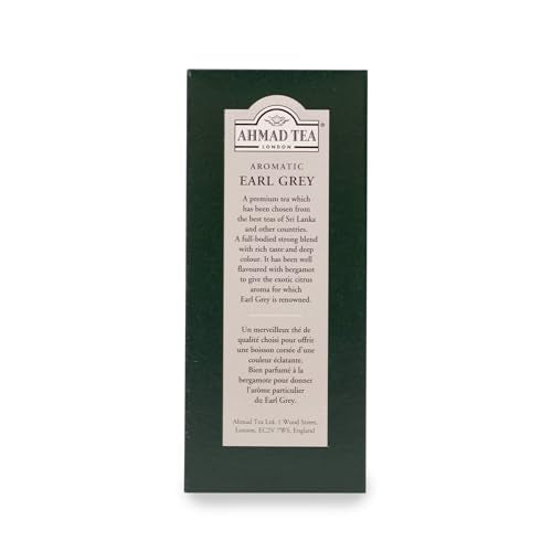 Ahmad Tea Earl Grey Black Tea, Aromatic Loose Leaf, 454g