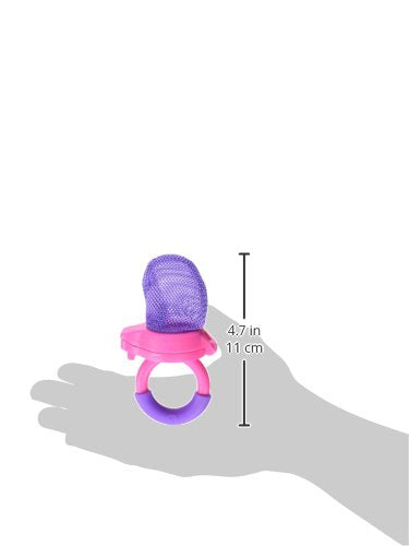 Munchkin Fresh Food Feeder 2-Pack - Baby Mesh Teething Feeder, Coral/Purple