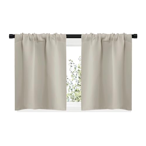 NICETOWN Blackout Curtains - Room Darkening Panels, 29x20 in, 2-Pack