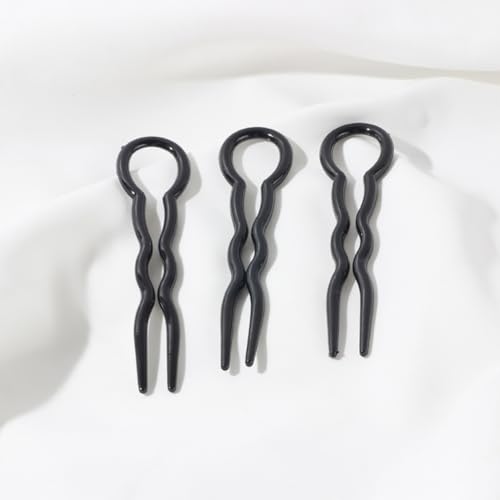 UUYYEO 30 Pcs U Shaped Hair Pins French Twist Bun Hairpins Plastic