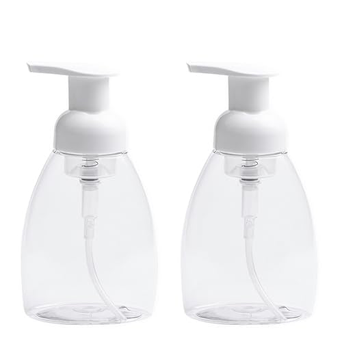 Foaming Soap Dispenser Pump Bottles - 2 Pack, 8 oz for Kitchen & Bath