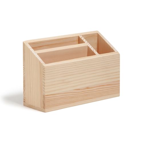 U Brands Large Magnetic Pen & Marker Holder - Pine Wood Organizer
