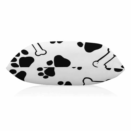 EKOBLA 20x30 Inch Dog Paw Print Throw Pillow Cover - Pack of 1, Multi-a28