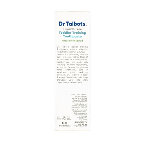Dr. Talbot's Toddler Training Toothpaste - Fluoride-Free Tutti Frutti