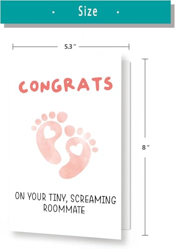 Cute Baby Shower Card for New Parents - Congratulations Gift