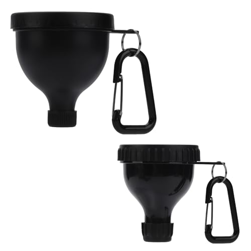 TEESSUE 2-Piece Portable Protein Powder Funnel Container Set (50ml + 100ml)