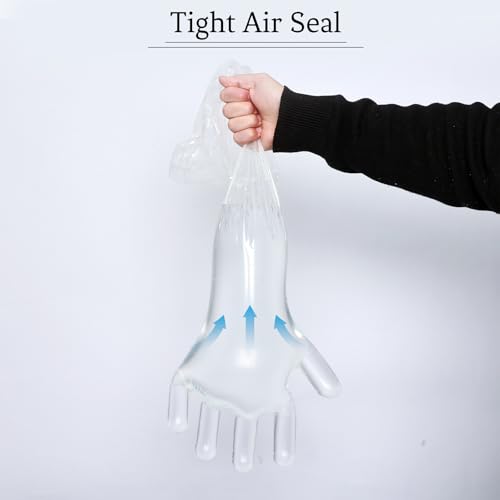 35-Inch Disposable Plastic Long Gloves for Field Dressing - 50 Pcs