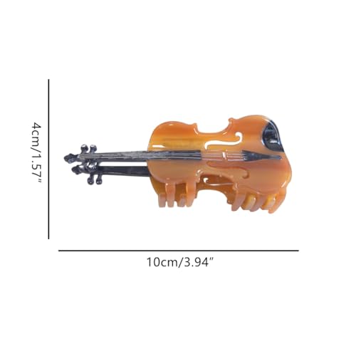 Violin Hair Claw Clip - Cute Acetate Music Hair Accessory for Women