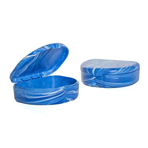 Blasting Health Designer Marble Retainer Case for Aligners & Mouth Guards