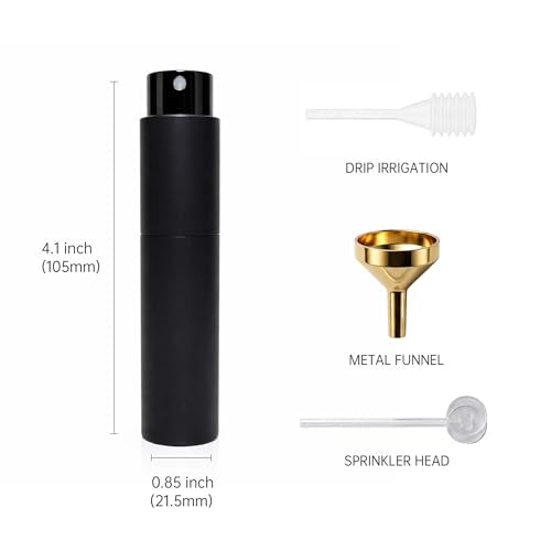 Huizata Refillable Travel Perfume Bottle 10ml Twist Up Cologne Atomizer