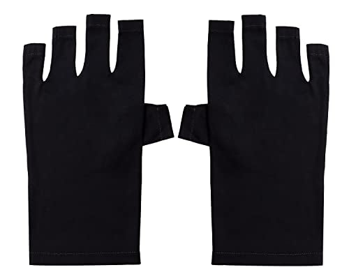 Penta Angel Anti-UV Fingerless Gloves for Gel Nail Lamp Manicure