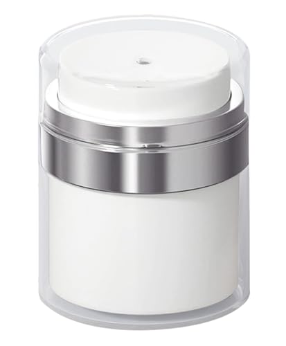 Airless Pump Jar Refillable 0.5 OZ Moisturizer Container Vacuum Bottle