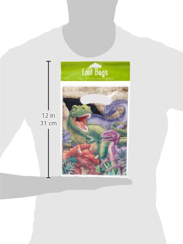 Dinosaur Party Treat Bags - 8 Count Dino Blast Loot Bags