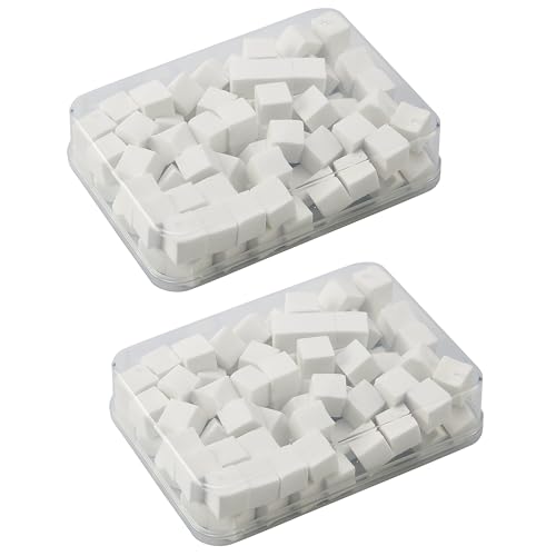 ACKEIVTO Mini Nail Art Sponges 200 Pcs Soft Blending Applicators for Ombre